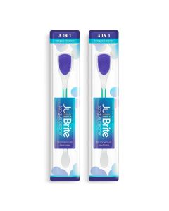 JuliBrite Gratte-langue – Lot de 2 (Violet)