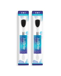 JuliBrite Nettoyeur de Langue 2-Pack (Noir)